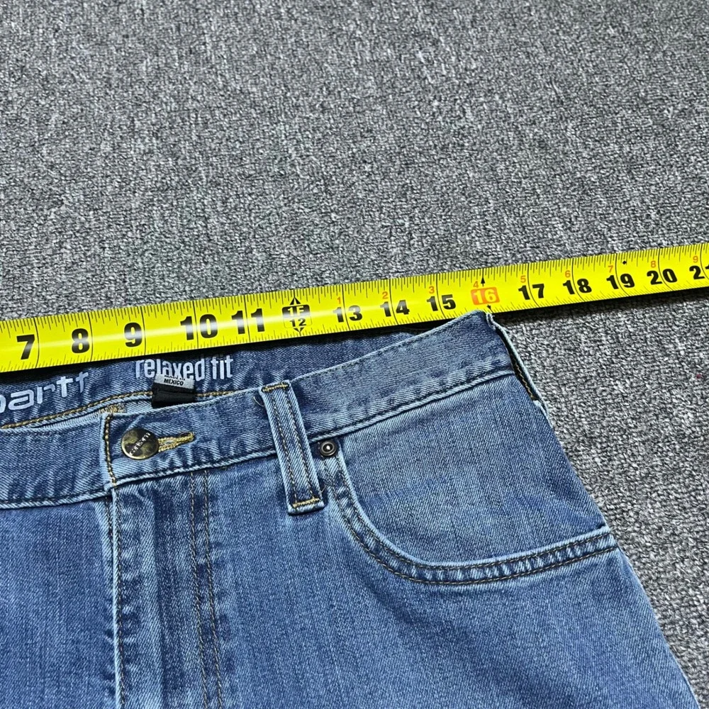 Carhartt Relaxed Fit Jeans 31x34 Blue Denim Rugged Flex Work Pants 102804